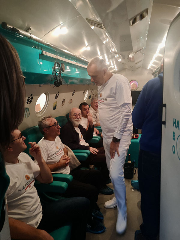 Scufundare simulata la 50 de metri - Clinica de medicina hiperbara Constanta